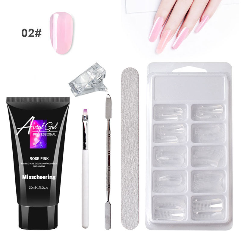 Painless Extension Gel Nail Art Without Paper Holder Quick Model Painless Crystal Gel Set Painless Extension Gel Nail Art Without Paper Holder Quick Model Painless Crystal Gel Set
